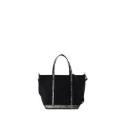 Vanessa Bruno Shopper Bag med Glittrande Handtag Black, Dam