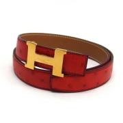 Hermès Vintage Pre-owned Laeder skrp Red, Dam