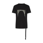 Rick Owens Svart Bomull T-shirt och Polo Black, Herr