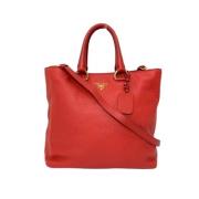 Prada Vintage Pre-owned Laeder prada-vskor Red, Dam