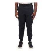 Hugo Boss Svarta avslappnade sweatpants med märkt band Black, Herr