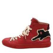 Gucci Vintage Pre-owned Laeder sneakers Red, Herr