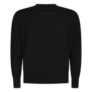 Ami Paris Merinoull Pullover Handgjord i Portugal Black, Herr