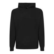 Daniele Fiesoli Lyxig Svart Stickat Plagg Aw24 Black, Herr