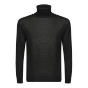 Daniele Fiesoli Lyxigt Svart Stickat Plagg Aw24 Black, Herr