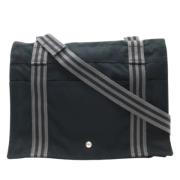 Hermès Vintage Pre-owned Canvas axelremsvskor Black, Herr