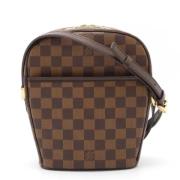 Louis Vuitton Vintage Pre-owned Canvas axelremsvskor Brown, Dam