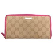 Gucci Vintage Pre-owned Canvas plnbcker Beige, Dam