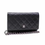 Chanel Vintage Pre-owned Laeder plnbcker Black, Dam