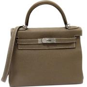 Hermès Vintage Pre-owned Laeder handvskor Gray, Dam