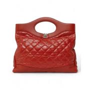 Chanel Vintage Pre-owned Canvas handvskor Red, Dam