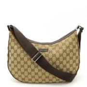 Gucci Vintage Pre-owned Canvas gucci-vskor Beige, Dam