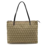 Fendi Vintage Pre-owned Canvas fendi-vskor Beige, Dam