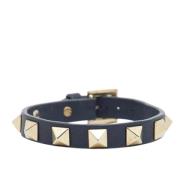 Valentino Vintage Pre-owned Laeder armband Blue, Dam