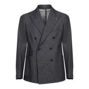 Tagliatore Herrkläder Blazer Svart Aw24 Black, Herr