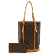 Louis Vuitton Vintage Pre-owned Canvas axelremsvskor Brown, Dam