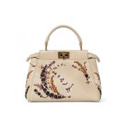 Fendi Vintage Pre-owned Tyg crossbodyvskor Beige, Dam