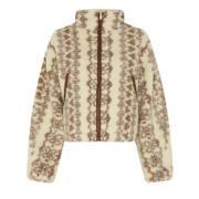 Isabel Marant Faux Sheepskin Short Coat, Dragkedja Stängning Brown, Da...