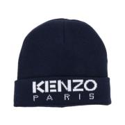 Kenzo Blåa barnhattar med broderad logotyp Blue, Herr