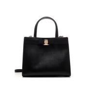 Salvatore Ferragamo Svart Vara Axelväska Black, Dam