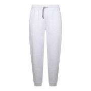 Brunello Cucinelli Vita Bomull Ribbade Manschetter Byxor White, Herr