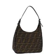 Fendi Vintage Pre-owned Canvas fendi-vskor Brown, Dam