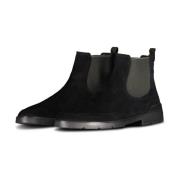 Van Bommel Mocka Chelsea Boots Black, Herr