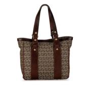 Fendi Vintage Pre-owned Canvas fendi-vskor Brown, Dam