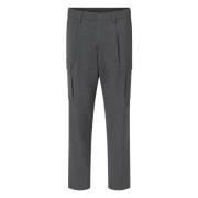 Herno Cargo Style Straight Leg Byxor Gray, Dam