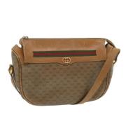 Gucci Vintage Pre-owned Canvas gucci-vskor Beige, Dam