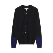 Comme des Garçons V-ringad Cardigan i Svart Black, Herr