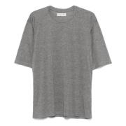 Paura Mörkgrå Melange Regular Fit T-shirt Gray, Herr