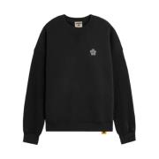 A Paper Kid Tryckt Sweatshirt i Svart Black, Herr