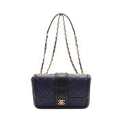 Chanel Vintage Pre-owned Laeder chanel-vskor Blue, Dam