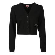 Kenzo Stilren Marguerite Cardigan Black, Dam