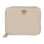 Pinko Dragkedja plånbok Beige, Dam