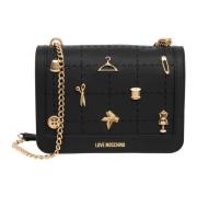 Love Moschino Elegant Axelväska med Magnetlås Black, Dam