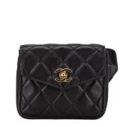 Chanel Vintage Pre-owned Laeder chanel-vskor Black, Dam