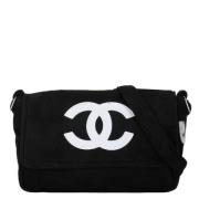 Chanel Vintage Pre-owned Tyg chanel-vskor Black, Dam