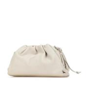 Bottega Veneta Vintage Pre-owned Laeder crossbodyvskor White, Dam