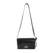 Balenciaga Svart Messenger Väska Monaco Flap Black, Dam