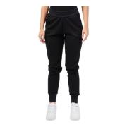 Armani Exchange Svart Elastisk Midja Joggers Black, Dam