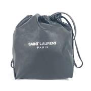 Yves Saint Laurent Vintage Pre-owned Laeder axelremsvskor Black, Dam