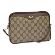 Gucci Vintage Pre-owned Laeder axelremsvskor Beige, Dam