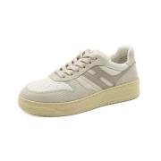 Hogan Snörad Stil Sneakers Aw24 Beige, Dam