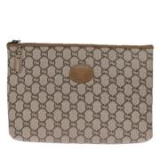 Gucci Vintage Pre-owned Canvas gucci-vskor Beige, Dam