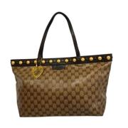 Gucci Vintage Pre-owned Canvas totevskor Brown, Dam