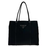 Prada Vintage Pre-owned Canvas prada-vskor Black, Dam