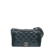 Chanel Vintage Pre-owned Laeder crossbodyvskor Blue, Dam