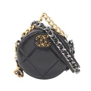 Chanel Vintage Pre-owned Laeder crossbodyvskor Black, Dam